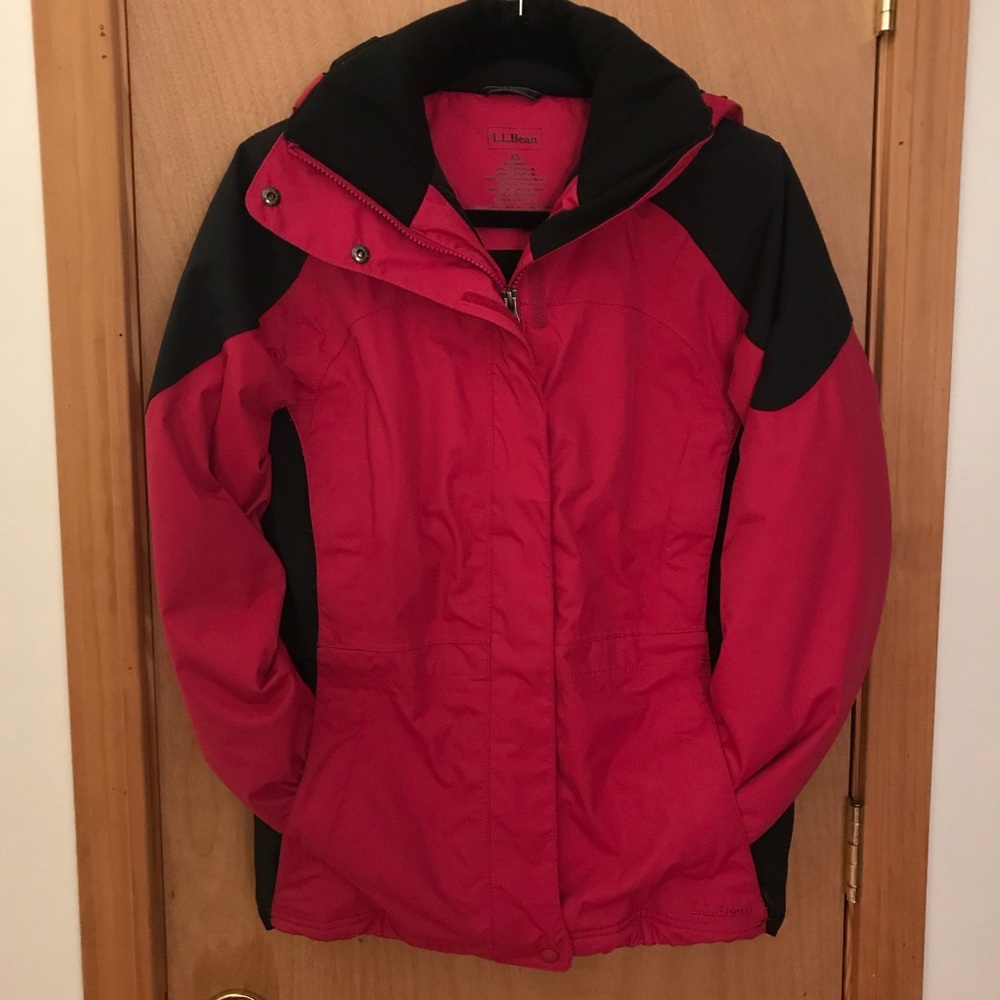 Red LL Bean Winter Jacket